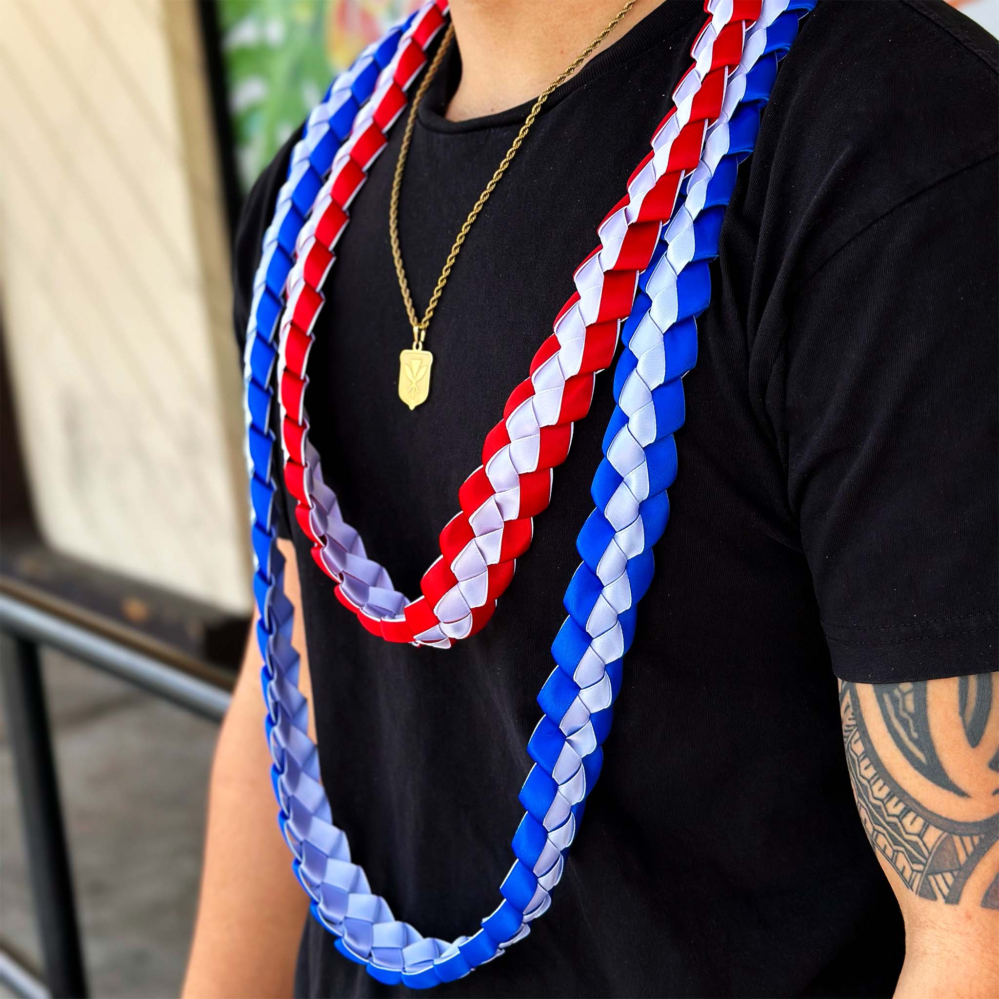 Ribbon Leis - 2 Color - Image 3